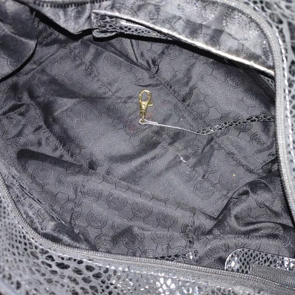 Michael Kors Black Snake Print Shoulder Bag Animal Print Designer Purse